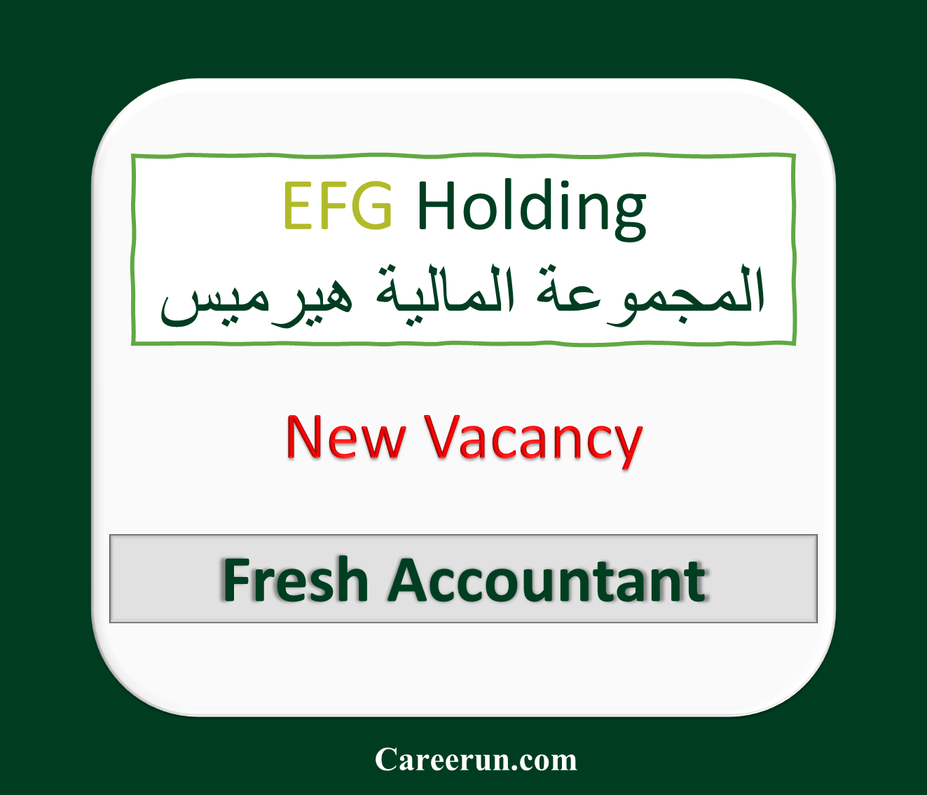 EGF Holding Careers